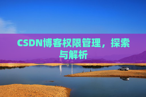 CSDN博客权限管理，探索与解析